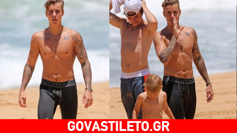 Justin Bieber: Οι κοιλιακοί του δεν πέρασαν απαρατήρητοι στη Χαβάη!