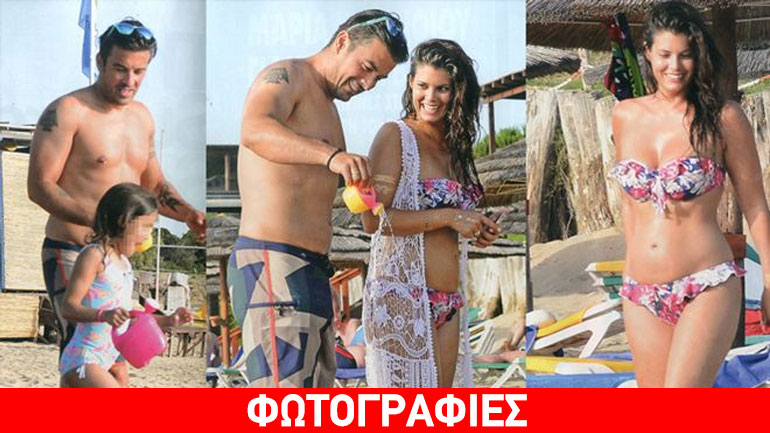 Γιάννης Αϊβάζης-Μαρία Κορινθίου: Ανέμελες στιγμές με την κόρη τους στην Κυλλήνη!