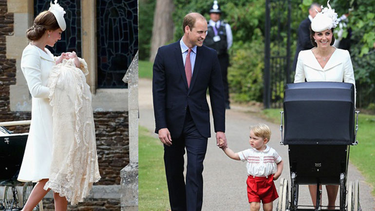 Οι πρώτες φωτογραφίες από τη βάφτιση της κόρης του πρίγκιπα William και της Kate Middleton!