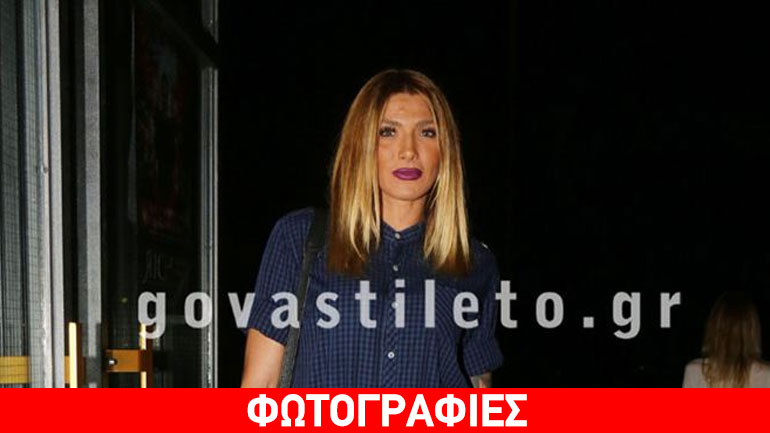 Αγγελική Ηλιάδη: Με νέο hair look και χρώμα σε βραδινή της έξοδο!