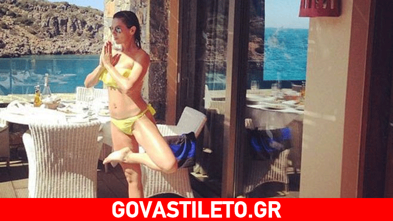 Η απάντηση της Μανωλίδου στους επικριτές της που κάνει γιόγκα με μπικίνι!
