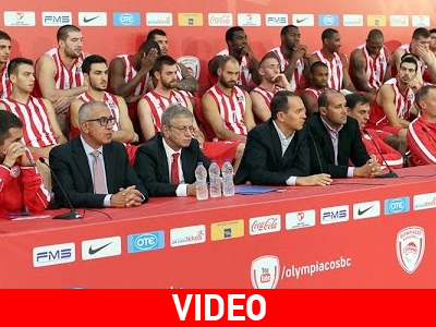 Η παρακάμερα από την επίσημη παρουσίαση του Ολυμπιακού