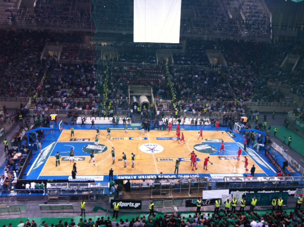 Φωτογραφία από την εξέδρα του ΟΑΚΑ