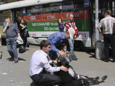 Έκρηξη σε τραμ στην Ουκρανία