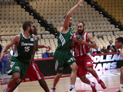 «Ζωντανός» ο Ολυμπιακός, 55-45 τον Παναθηναϊκό