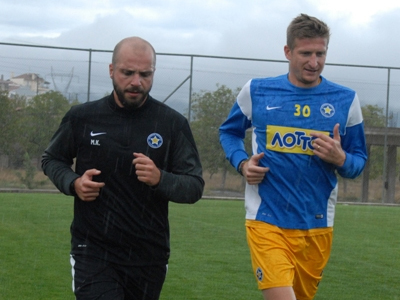 Προπόνηση με βροχή στην Τρίπολη