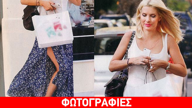 Με πέδιλα Valentino και τσάντα Chanel βγήκε για ψώνια η Μενεγάκη