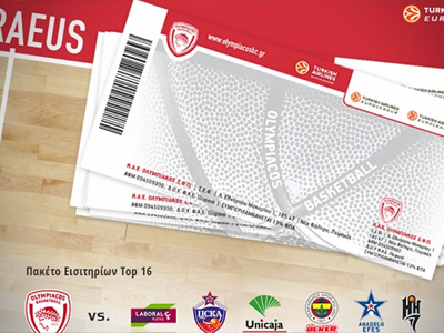 Ολυμπιακός: Μίνι διαρκείας για το Top-16