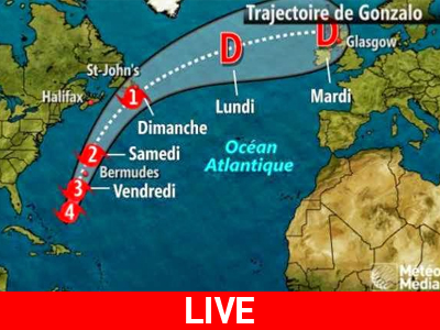 Ο κυκλώνας Γκονζάλο σε live streaming