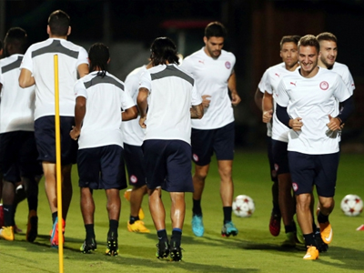 Προπονήθηκε στο Ρέντη ο Ολυμπιακός