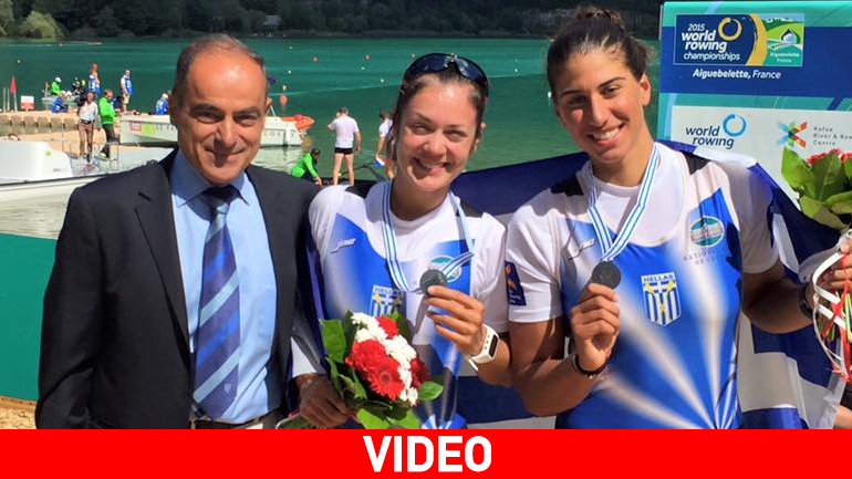 Κωπηλασία: Ασημένιο μετάλλιο για την Ελλάδα στο διπλό σκιφ Κωπηλασία: Ασημένιο μετάλλιο για την Ελλάδα στο διπλό σκιφ