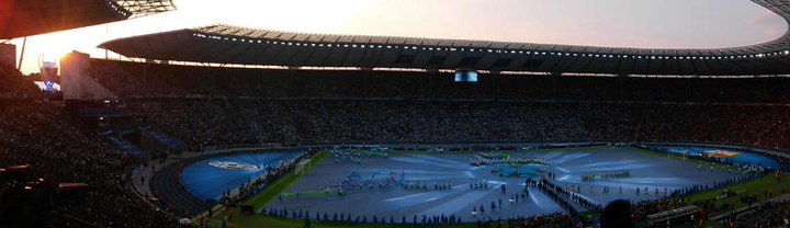 Η χορογραφία στην τελετή πριν τον τελικό