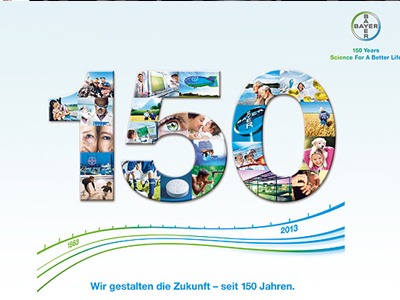 Bayer γιορτάζει 150 χρόνια παγκοσμίως Bayer γιορτάζει 150 χρόνια παγκοσμίως