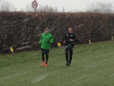 Προπονήθηκε στα χιόνια ο Σίρλε!