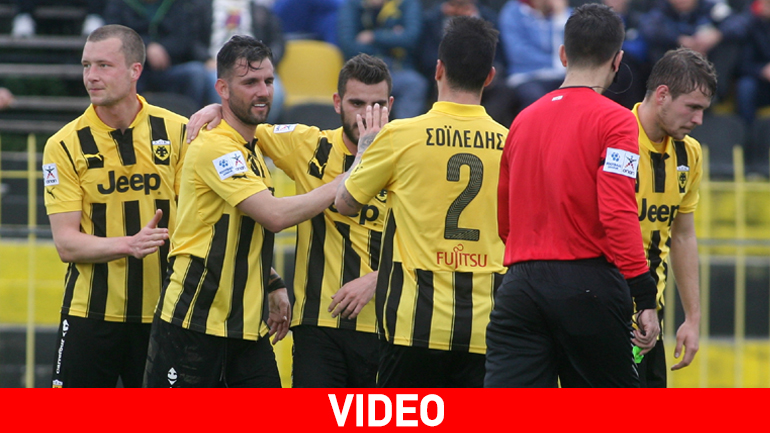 Νικήτρια στον Ταύρο η ΑΕΚ, 2-0 την Καλλιθέα