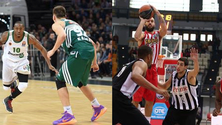 Basket League:  Πάνε βόρεια,  Παναθηναικός στη Δράμα- Ολυμπιακός στην Πυλαία