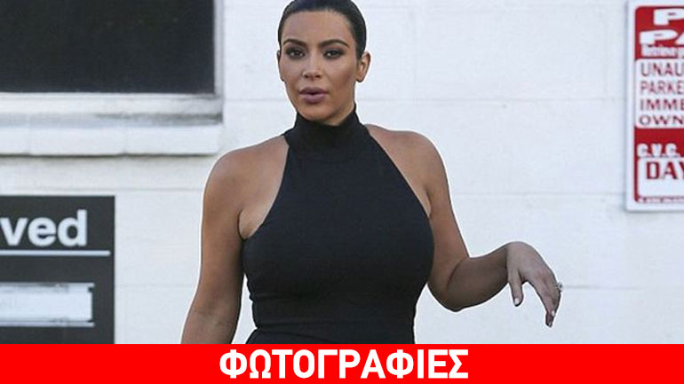 Kim Kardashian: Με θεόστενο φόρεμα και ψηλοτάκουνα ακόμη και στην εγκυμοσύνη