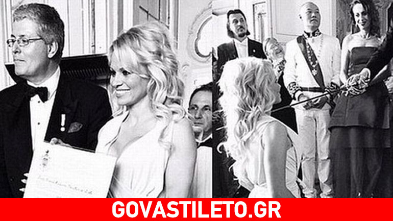 Η Pamela Anderson έγινε… Δούκισσα! Τιμήθηκε από τον πρίγκιπα Stefan του Μαυροβουνίου