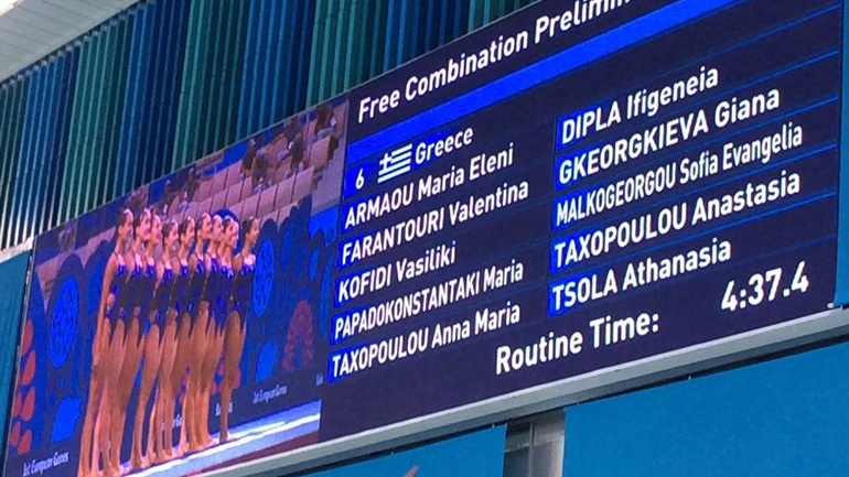 Συγχρονισμένη κολύμβηση: Έκτο στον τελικό το Κόμπο της Ελλάδας