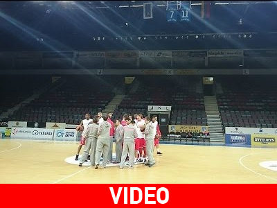 Η προπόνηση του Ολυμπιακού στη Λιθουανία