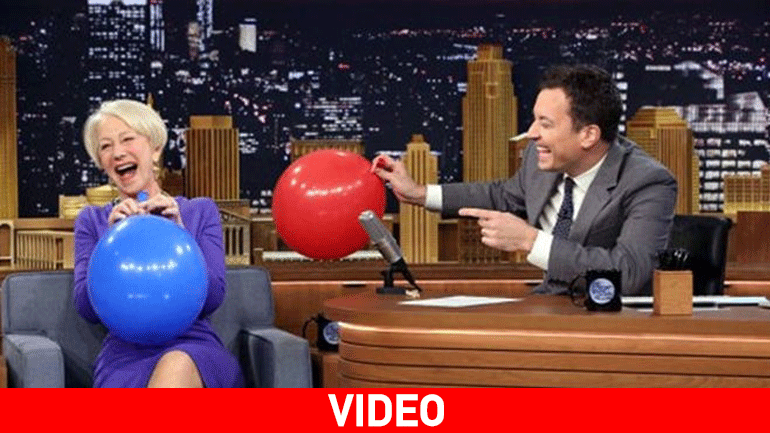 Δείτε την Helen Mirren να ρουφάει ήλιο με τον Jimmy Fallon!