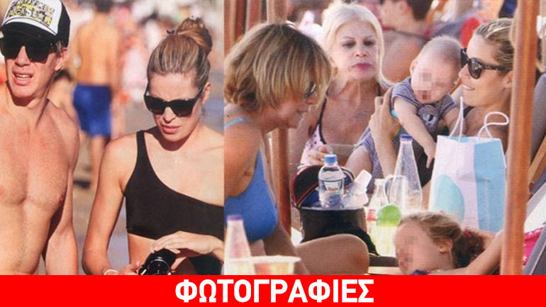 Μαριέττα Χρουσαλά – Λέων Πατίτσας: «Πάγωσε» η μετακόμιση στο Μαϊάμι και πήγαν οικογενειακώς στην παραλία!