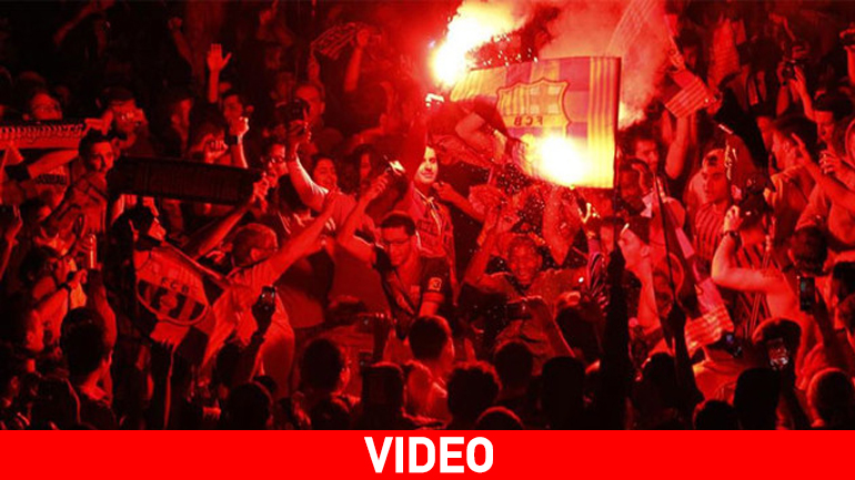 Πανηγύρισαν το πρωτάθλημα στη Βαρκελώνη