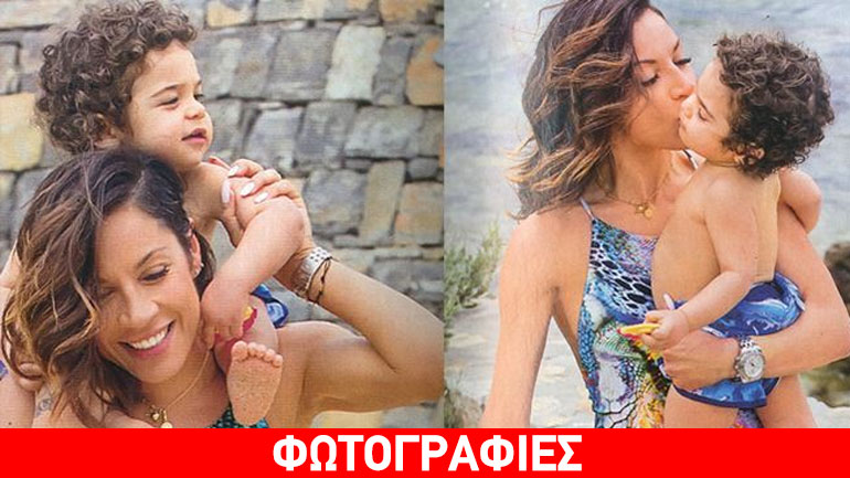 Μαριάντα Πιερίδη: Στην παραλία για βουτιές και παιχνίδια με τον γιο της!