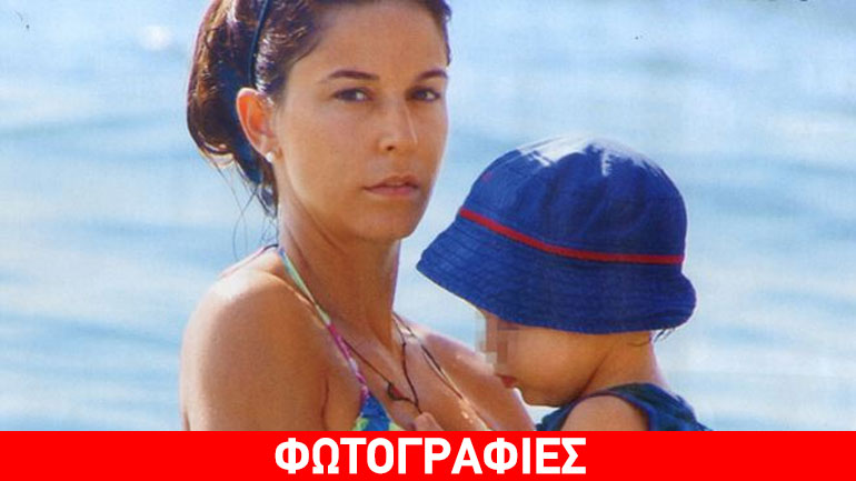 Κατερίνα Παπουτσάκη: Παιχνίδια στην παραλία με τον γιο της Μάξιμο!