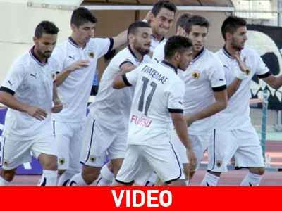 Νίκη για την ΑΕΚ, 2-1 τη Νίκη Βόλου