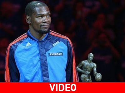Η βράβευση του MVP Κέβιν Ντουράντ!