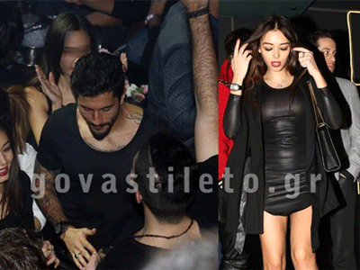 Κονέ- Στεφανίδη: Η βραδινή έξοδος και το καυτό μίνι του μοντέλου