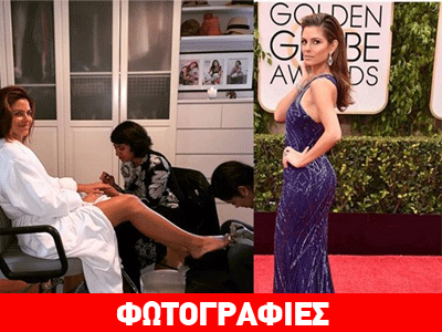 Καρέ- καρέ η προετοιμασία της Maria Menounos για τις Χρυσές Σφαίρες!