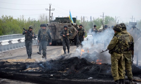 Ουκρανοί στρατιώτες μπαίνουν στο Σλαβιάνσκ