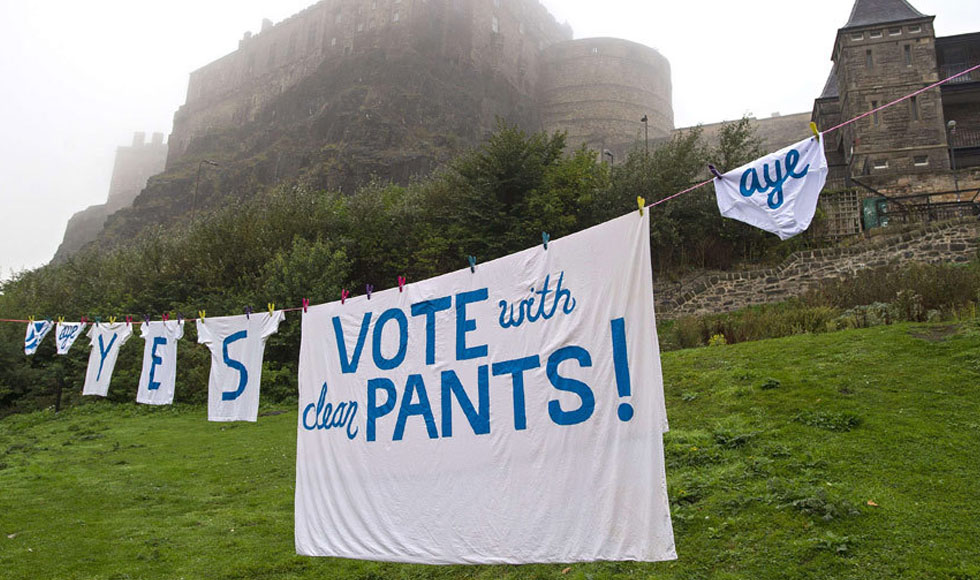 «Vote with clean pants»