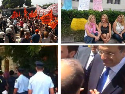 Βίντεο και φωτογραφίες από τις πρωινές συγκεντρώσεις στη Θεσσαλονίκη