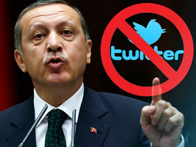 Twitter: Ο Ερντογάν δεν αίρει τον αποκλεισμό