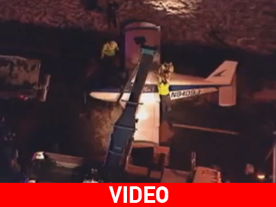 Δευτερόλεπτα μετά την αναγκαστική προσγείωση…