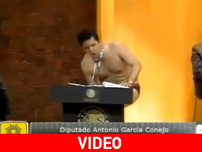 Βουλευτής βγήκε… από τα ρούχα του εντός Κογκρέσου