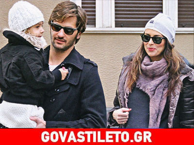 Μαγγίρα-Μάζης: Βόλτα λίγο πριν από τη γέννηση της 2ης κόρης τους