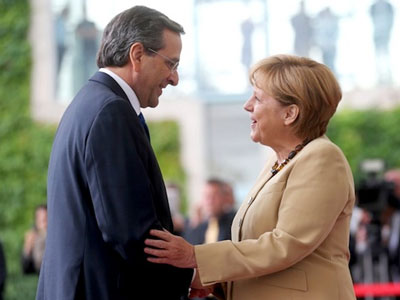 Bloomberg: Ο Σαμαράς περιμένει ένα νεύμα της Μέρκελ