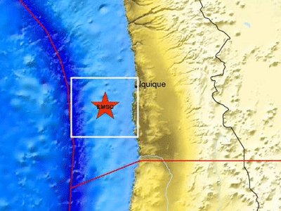 Σεισμός 5,8R ανοικτά της Χιλής