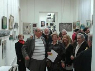 Τα εγκαίνια της έκθεσης ζωγραφικής για το Ρολόι