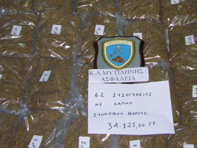 Σύλληψη για παράνομη κατοχή καπνικών προϊόντων στη Μυτιλήνη