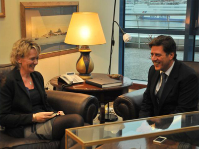 Με την πρέσβη της Δανίας ο Μ. Βαρβιτσιώτης