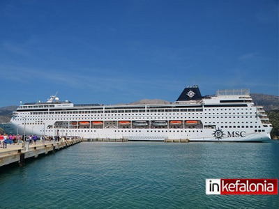 Το MSC Armonia άνοιξε την τουριστική σεζόν στην Κεφαλονιά
