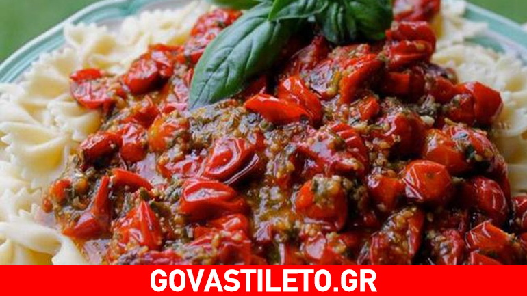 Ένα νόστιμο και ελαφρύ πιάτο: Ριγκατόνι με χωριάτικη σάλτσα