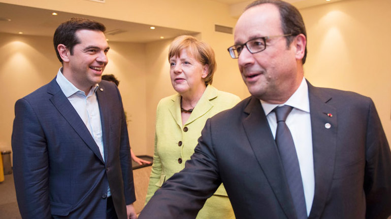 Τηλεδιάσκεψη Τσίπρα-Μέρκελ-Ολάντ απόψε Τηλεδιάσκεψη Τσίπρα-Μέρκελ-Ολάντ απόψε