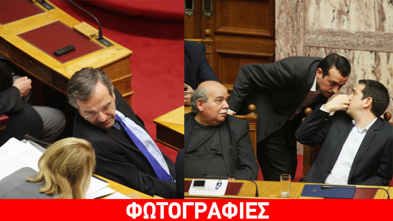 Στα έδρανα της Βουλής…