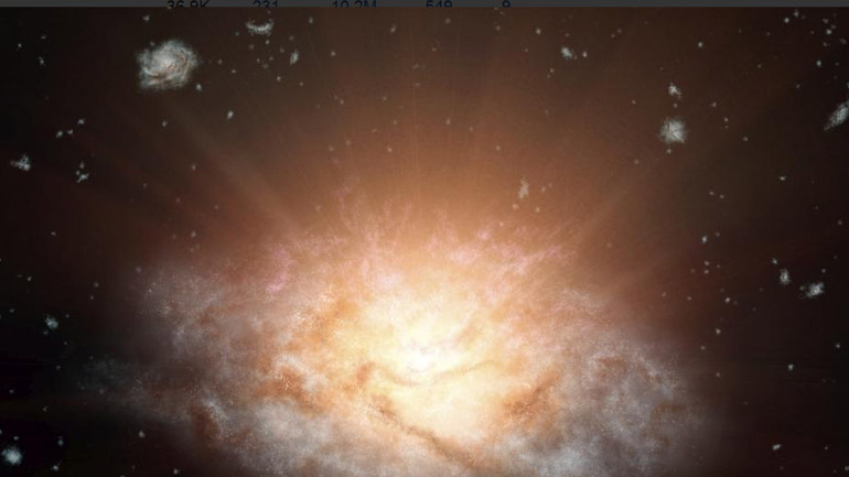 Ανακαλύφθηκε ο γαλαξίας που λάμπει όσο 300 τρισεκατομμύρια ήλιοι!